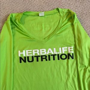 Women's neon green athletic top